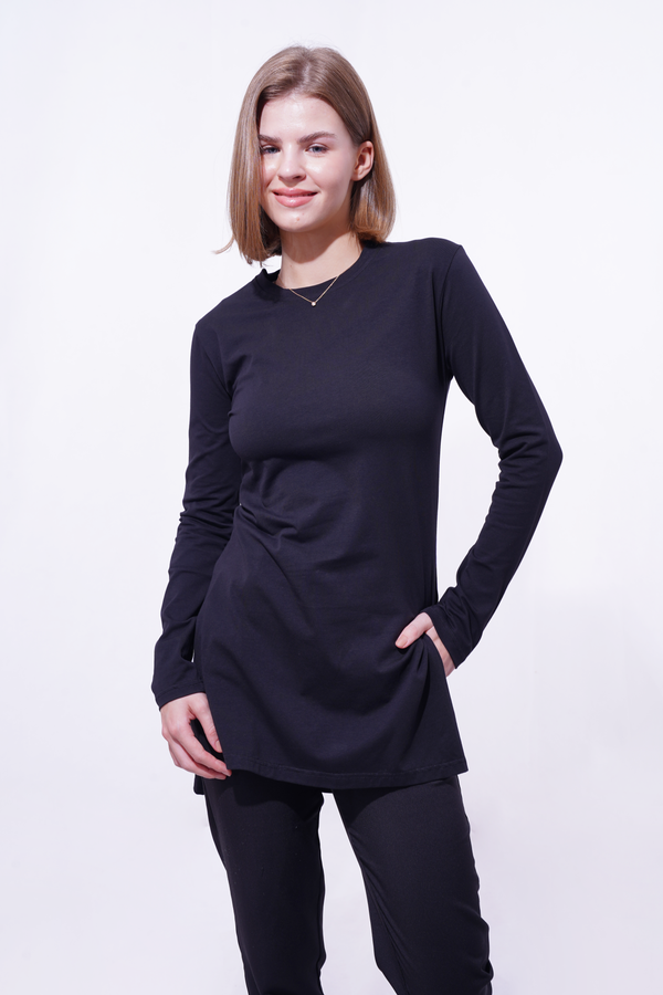 Black Everyday Cotton Top